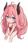  1girl 2d ai aiart cute game_arts horns ilias_alcyone_legends solo tifa_(ilias_alcyone_legends) 