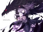 dress purple_eyes purple_hair rozen_maiden suigintou sword weapon wings 
