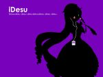  desu ipod parody purple rozen_maiden silhouette suiseiseki 