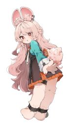 1girl animal_ears bunny_girl bunny_tail long_hair looking_back rabbit_ears zenless_zone_zero zhao_(zenless_zone_zero)