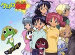  cherry_blossoms dororo everyone giroro highres hinata_aki hinata_fuyuki hinata_natsumi keroro keroro_gunsou kururu_(keroro_gunsou) nishizawa_momoka saburo_mutsumi tamama 