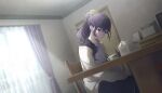 asahina_mafuyu dress long_hair ponytail project_sekai purple_hair violet_eyes