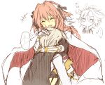  +++ ... 2boys ^_^ ahoge akafuku_pukoemon armored_skirt astolfo_(fate) black_bow black_shirt black_thighhighs black_vest bow braid cape chibi chibi_inset closed_eyes fang fate/apocrypha fate_(series) fur-trimmed_cape fur_trim garter_straps hair_bow hair_intakes hand_on_another&#039;s_head happy highres hug long_braid long_hair male_focus messy_hair multicolored_hair multiple_boys open_mouth otoko_no_ko pink_hair shirt short_hair sieg_(fate) single_braid sketch skin_fang smile streaked_hair thigh-highs two-sided_cape two-sided_fabric two-tone_hair vest violet_eyes waistcoat white_cape white_footwear white_hair 