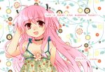  choker dress kanae_funwa long_hair pink_eyes pink_hair sundress twintails yui_(angel_beats!) 