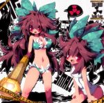  dango_mushi reiuji_utsuho swimsuit time_paradox touhou 