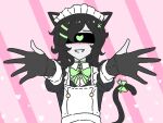  1boy animal_ears black_gloves cat_boy cat_ears cat_tail ceres_(iotd) dummies_vs_noobs_(iotd) gloves highres looking_at_viewer maid non-web_source otoko_no_ko tail upper_body 