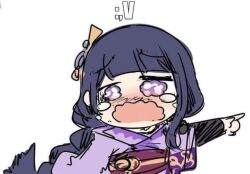  1girl crying genshin_impact long_hair open_mouth raiden_shogun sesield tears 