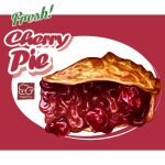  cherry cherry_pie food food_focus food_name fruit highres no_humans original pastry pie yuki00yo 