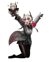  girls_frontline long_hair m4_sopmod_ii_(girls_frontline) m4_sopmod_ii_jr multiple_girls sharp_teeth 