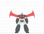  clenched_hands full_body highres horns looking_at_viewer mazinger_(series) mazinger_z mazinger_z_(mecha) mecha mechanical_horns mechanical_wings mobuseibihei no_humans pilder robot science_fiction solo standing super_robot wings yellow_eyes 