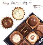  absurdres box box_of_chocolates chocolate dated food_focus happy_valentine highres karakai_jouzu_no_takagi-san nishikata no_humans takagi-san valentine white_background zeroorez 