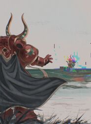  2boys ahzek_ahriman glitch magnus_the_red primarch red_armor thousand_sons warhammer_40k 