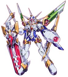  1boy absurdres arm_cannon armor commentary commission copy_x_(mega_man) fairy_leviathan_(mega_man) fighting_fefnir_(mega_man) forehead_jewel full_body fusion glowing glowing_eyes glowing_weapon hashtag-only_commentary helmet hidden_phantom_(mega_man) highres holding_cannon male_focus mechanical_wings mega_man_(series) mega_man_zero_(series) multiple_fusions pillar_buster red_eyes sage_harpuia_(mega_man) simple_background spikes weapon white_background wings 