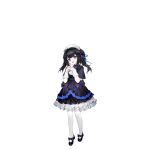  1girl :d ahoge artist_request black_bow black_dress black_footwear black_hair blue_bow blue_bowtie blue_dress blue_eyes blue_ribbon bow bowtie dress footwear_bow frilled_dress frills full_body girls_frontline hair_bow hair_ribbon hat headwear_request highres interlocked_fingers layered_dress lolita_fashion long_hair looking_at_viewer mary_janes official_art open_mouth own_hands_together pantyhose ribbon sana_(girls&#039;_frontline) shoes short_sleeves simple_background smile solo standing third-party_source transparent_background twintails white_dress white_hat white_pantyhose white_wrist_cuffs wrist_cuffs 