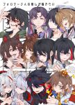  6+girls aijou_karen animal_ear_fluff animal_ears aoba_moca bang_dream! bear_ears black_bodysuit black_gloves black_hair black_shirt blood blood_on_face blue_eyes blue_jacket blue_nails bodysuit bright_pupils brown_eyes brown_hair cape cardcaptor_sakura cat_ears character_request closed_mouth copyright_request crown daidouji_tomoyo earrings epaulettes fangs gloves green_jacket hand_on_another&#039;s_shoulder hand_up heterochromia hibike!_euphonium highres holding_hands interlocked_fingers inui_toko jacket jewelry katsuragi_misato kill_la_kill kinomoto_sakura kousaka_reina long_hair looking_at_viewer matoi_ryuuko mini_crown mitake_ran molu_stranger multicolored_hair multiple_drawing_challenge multiple_girls neon_genesis_evangelion nijisanji one_side_up open_mouth oumae_kumiko pink_eyes purple-haired_oekaki_girl_(touhou) purple_hair red_cape red_eyes redhead sailor_collar shirt short_hair shoujo_kageki_revue_starlight six_fanarts_challenge smile sparkle streaked_hair stud_earrings sweatdrop tears translation_request violet_eyes virtual_youtuber white_hair white_hat white_pupils white_sailor_collar yellow_eyes 