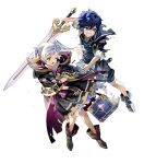  1boy 1girl aged_down chrom_(child)_(fire_emblem) chrom_(fire_emblem) fire_emblem fire_emblem_awakening fire_emblem_heroes highres non-web_source robin_(female)_(child)_(fire_emblem) torn_clothes 