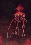  absurdres commentary_request dark eldritch_abomination flesh floating fog full_body guru highres horror_(theme) monster monster_focus no_eyes no_humans original red_theme tentacles 