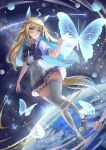 1girl blonde_hair butterfly long_hair neo_universe_(umamusume) umamusume