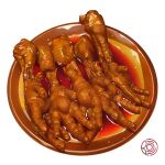  abaoyaonuli absurdres bowl chicken_(food) chicken_feet_(food) food food_focus highres meat original simple_background white_background 