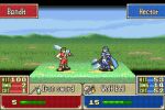  2boys animated animated_gif armor axe blue_armor blue_cape cape fire_emblem fire_emblem:_the_blazing_blade heads-up_display hector_(fire_emblem) lowres multiple_boys pixel_art punching sprite sword vilkalizer weapon 