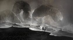  2others cover cover_page dessert electricity food giant giant_monster hat highres horror_(theme) kohata_(kohatazuke) looking_ahead monster monster_focus multiple_others novel_cover original science_fiction tendril 