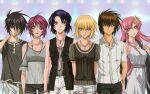  athrun_zala black_hair black_pants black_shorts black_vest blonde_hair blue_eyes blue_hair brother_and_sister brown_eyes brown_hair cagalli_yula_athha dress green_eyes grey_dress grey_jacket grey_shirt gundam gundam_seed hair_ornament highres jacket jewelry kira_yamato lacus_clyne long_hair looking_at_viewer lunamaria_hawke necklace official_alternate_costume official_art pants pink_hair red_eyes redhead shinn_asuka shirt short_hair shorts siblings smile vest violet_eyes white_shorts yellow_eyes 