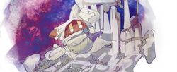  1boy animal_ears belt belt_collar buckle cape d2k disembodied_limb gloves kirby_(series) magolor male_focus solo tears white_belt white_cape white_gloves white_headwear white_hood yellow_eyes 