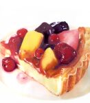  berry food food_focus fruit fruit_tart highres nig_18 no_humans original pie pie_slice strawberry tart_(food) white_background 