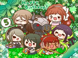  >_< >_o 3boys 4girls ahoge ankle_socks apron bandaged_arm bandaged_leg bandages bandaid bandaid_on_cheek bandaid_on_face bandaid_on_knee bandaid_on_leg black_dress black_eyes black_gloves black_jacket black_pants black_shirt black_suit black_wristband blazer blonde_hair blue_flower blue_jacket blue_necktie blue_sailor_collar blue_skirt blunt_bangs blunt_ends bob_cut bow box breasts brown_hair buttons chibi closed_eyes collared_jacket collared_shirt commentary_request covered_face cup daimon_masaru_(danganronpa) danganronpa:_trigger_happy_havoc danganronpa_(series) danganronpa_2:_goodbye_despair danganronpa_3_(anime) danganronpa_another_episode:_ultra_despair_girls danganronpa_v3:_killing_harmony dark-skinned_male dark_skin dress drinking english_text eyelashes fake_horns floral_background flower flying_sweatdrops frilled_apron frilled_hairband frilled_shirt_collar frilled_sleeves frills furrowed_brow gift giving glasses gloves great_gozu green_background green_bow green_hair green_ribbon grey_hairband grey_horns hair_bow hair_over_one_eye hairband hand_on_own_chin happy_birthday high_ponytail holding holding_cup holding_ribbon holding_tray horns in_box in_container jacket lace-trimmed_hairband lace_trim lapel_pin lapels large_breasts light_blush long_hair looking_at_another miniskirt mole mole_under_eye multiple_boys multiple_girls naegi_komaru neck_ribbon necktie nervous_smile nose_piercing nose_ring notched_lapels one_eye_closed open_clothes open_jacket open_mouth orange_flower orange_hair outstretched_arms ox_horns ox_mask pale_skin pants piercing pink_apron pink_shirt pleated_skirt purple_hair purple_necktie red_necktie red_shirt redhead ribbon sailor_collar school_uniform serafuku shirt short_hair short_sleeves single_stripe sitting skirt sleeveless sleeveless_dress sleeves_past_wrists smile smirk socks solid_circle_eyes speech_bubble spider_web_print spiky_hair spoken_number striped_background striped_clothes striped_shirt striped_wristband suit sweat sweatdrop t-shirt tea teacup tearing_up thick_eyebrows togami_byakuya tojo_kirumi tray tsumiki_mikan two-tone_shirt v-shaped_eyebrows vertical-striped_clothes vertical-striped_shirt very_long_hair vest wavy_mouth white-framed_eyewear white_apron white_bow white_flower white_footwear white_hairband white_headphones white_shirt white_socks white_vest yellow_flower yukizome_chisa yumaru_(marumarumaru) 