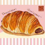  artist_logo bread chocolate croissant food food_focus food_name highres no_humans original pastry yuki00yo 