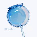  ameyui_komori candy candy_apple food food_focus highres lollipop no_humans original simple_background tagme twitter_username white_background 