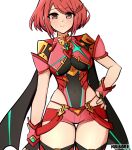  1girl bare_legs blush breasts highres krisbee large_breasts looking_at_viewer pyra_(xenoblade) solo thighs xenoblade_chronicles_(series) xenoblade_chronicles_2 