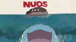  clodsire closed_eyes closed_mouth jaws_(movie) movie_poster no_humans open_mouth outdoors partially_underwater_shot pic_koiwai pokemon pokemon_(creature) poster_parody quagsire smile swimming water 