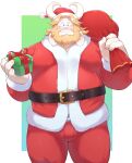 1boy 2020s 2022 2d anthro anthro_only asgore_dreemurr bag bara belly big_belly blush boss_monster bovid bovine bulge caprine carrying_bag christmas christmas_clothing christmas_headwear clothed clothing cute digital_media_(artwork) facial_hair fully_clothed furry furry_only gift gift_box goat happy hat headgear headwear high_res holidays looking_at_viewer looking_down male male_anthro male_only mammal monster moobs o-ro overweight overweight_male santa_bag santa_costume santa_hat santa_outfit solo solo_anthro solo_male standing third-party_source undertale