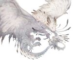  animal_focus antennae black_eyes chimera claws dragon full_body giulialibard no_humans original simple_background solo tail white_background wings 