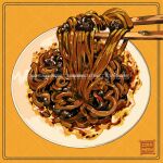  artist_name chopsticks cocomeen food food_focus no_humans noodles original plate 