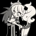 1boy 1girl couple dangan_ronpa danganronpa_(series) enoshima_junko female male naegi_makoto