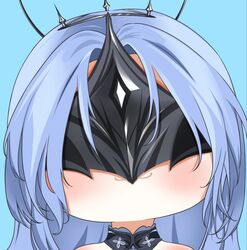  1girl alsace_(azur_lane) azur_lane light_blue_hair quancy visor 