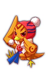  alternate_costume beak bird_legs bird_tail bird_wings blue_ribbon blue_stripes brett_(crash_fever) cel_shading colored_sclera crash_fever double_horizontal_stripe full_body game_cg hat hood hooded_vest hoodie horizontal-striped_headwear leg_up looking_at_viewer no_humans numbered official_alternate_costume official_art orange_bird orange_feathers orange_wings outline red_eyes red_hat red_outline red_sclera ribbon saturated solo square square_print striped_clothes striped_headwear tachi-e tail transparent_background two-tone_feathers two-tone_wings vest white_hoodie white_pom_poms white_vest wings 