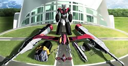  absurdres arms_at_sides artist_name building commentary commission day english_commentary equipment_layout grass highres mazinger_(series) mazinger_z mazinger_z_(mecha) mecha mecha_focus missile no_humans outdoors pilder pillar_buster robot science_fiction shuriken solo standing super_robot thrusters vtol weapon yellow_eyes 