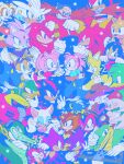  6+boys 6+girls absurdres amy_rose animal_ears anniversary bark_the_polar_bear bean_the_dynamite bindi bird blaze_the_cat chain chain_necklace chao_(sonic) character_background character_name charmy_bee cheese_(sonic) copyright_name cream_the_rabbit crocodile crocodilian dr._eggman e-123_omega english_text espio_the_chameleon everyone facial_hair facing_another fang_the_sniper forehead_jewel fox from_side furry furry_male glasses gloves goggles goggles_on_head grin headphones highres honey_the_cat horns jet_the_hawk jewelry knuckles_the_echidna looking_at_another metal_sonic mighty_the_armadillo multiple_boys multiple_girls mustache necklace one_eye_closed open_mouth opposing_sides people ray_the_flying_squirrel robot rouge_the_bat sega shadow_the_hedgehog silver_the_hedgehog single_horn smile smirk sonic_(series) sonic_the_hedgehog_(classic) spiked_knuckles star_(symbol) sweatdrop tails_(sonic) teeth tokiwa757 trip_the_sungazer turntable vector_the_crocodile white_gloves 
