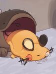  absurdres black_eyes clodsire closed_eyes commentary_request dedenne drooling highres lying no_humans nose_bubble on_stomach open_mouth pokemon pokemon_(creature) raid_(donghyeok) saliva sleeping 