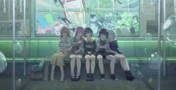  ! 6+girls :3 ? absurdres bang_dream! bang_dream!_it's_mygo!!!!! belt belt_buckle bird black_footwear black_ribbon black_shirt black_shorts black_skirt blue_footwear blue_hoodie boots brh brown_belt brown_eyes brown_hair brown_skirt buckle cat cellphone chihaya_anon chinese_commentary clenched_teeth closed_eyes collarbone commentary_request dress earphones fang gloom_(expression) green_hair grey_dress grey_eyes grey_hair grey_shirt grey_shorts hair_behind_ear hair_between_eyes hair_ribbon heart heart-shaped_pupils highres holding holding_phone hood hood_down hoodie jacket kaname_raana layered_sleeves long_hair long_sleeves multiple_girls mygo!!!!!_(bang_dream!) nagasaki_soyo off_shoulder open_mouth panda parted_bangs penguin phone pinafore_dress pink_hair plaid plaid_dress puffy_short_sleeves puffy_sleeves ribbon selfie shared_earphones shiina_taki shirt short_hair short_over_long_sleeves short_sleeves shorts shorts_under_skirt sidelocks sitting skirt sleeping sleeping_on_person sleeveless sleeveless_dress sleeves_past_elbows smartphone socks surreal symbol-shaped_pupils takamatsu_tomori teeth togawa_sakiko tree two_side_up wakaba_mutsumi white_hair white_jacket white_shirt white_socks yellow_footwear zzz 
