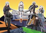  1other 3girls 4boys aether_(genshin_impact) animal_ears black_hair blonde_hair boots braid breasts caelus_(honkai:_star_rail) coat commentary_request crossover faceless faceless_female faceless_male firefly_(honkai:_star_rail) genshin_impact gloves grey_hair hat honkai:_star_rail honkai_(series) honkai_impact_3rd jacket kiana_kaslana long_hair long_sleeves low_twintails male_rover_(wuthering_waves) multiple_boys multiple_crossover multiple_girls nara_nakiri pants ponytail pulling rover_(wuthering_waves) short_sleeves short_twintails sigewinne_(genshin_impact) sitting sitting_on_person standing trailblazer_(honkai:_star_rail) twin_braids twintails twitter_username white_gloves wise_(zenless_zone_zero) wuthering_waves zenless_zone_zero 