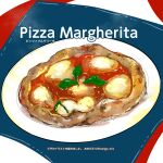  basil_leaf food food_focus food_name highres manga_eris margherita_pizza no_humans original pizza plate twitter_username 
