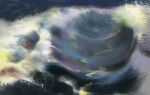  abstract art_study clouds faux_traditional_media foaming_waves no_humans ocean original photoshop_(medium) scenery sky surreal water waves yuming_li 