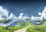  clouds concept_art day floating_island granblue_fantasy highres landscape no_humans outdoors road ruins scenery sky soraciel 