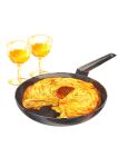  cup dark.h drink drinking_glass egg_(food) food food_focus frying_pan no_humans omelet original simple_background white_background wine_glass 