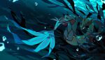  air_bubble blue_theme bubble fish highres milotic no_humans pokemon pokemon_(creature) solo underwater wulie_errr 