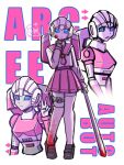  ! arcee arrow_(symbol) autobot baseball_bat black_footwear blood blood_on_cheek blood_on_clothes blood_on_face blood_on_hands blood_on_leg blood_on_shoes blood_on_weapon blue_eyes character_name clothed_robot hashtag-only_commentary heart highres holding holding_baseball_bat holding_weapon humanoid_robot joints kneehighs long_sleeves looking_at_viewer mecha mechanical_parts necktie open_mouth outline pink_necktie pink_sailor_collar pink_skirt pleated_skirt robot robot_girl robot_joints sailor_collar school_uniform shirt shoes skirt socks spoken_exclamation_mark spoken_heart thigh-highs thigh_strap transformers v weapon weiyinxinshen03 white_background white_outline white_shirt white_socks white_thighhighs 